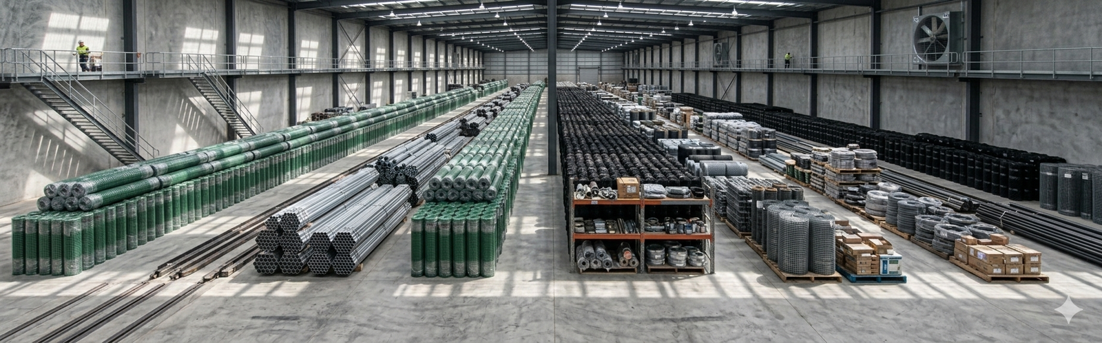 Green PVC Coated Wire Mesh Fencing